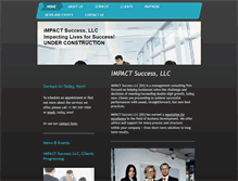 Tablet Screenshot of impactsuccessllc.com